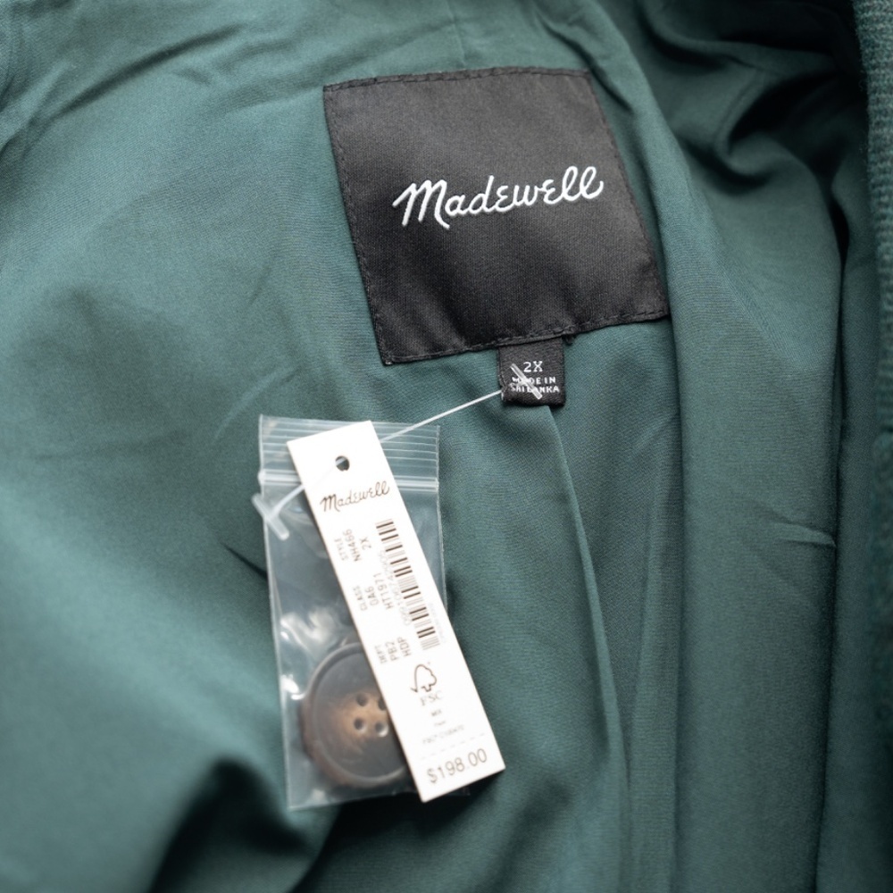 Madewell. Plus size Wool Brushed Dorset Blazer. - Picture 4 of 11